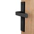 Poignées de porte sur plaques sans trou Loft noir mat ALPERTEC