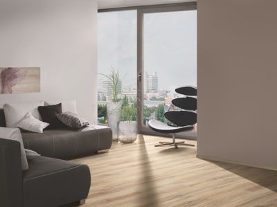 Sol stratifié décor bois chêne nature GREENLAND ép 7 mm 19,2 x 128,5 cm AC3 paquet de 2,470 m² AJ TIMBER