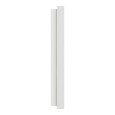 Plaque de finition 2 postes Odace 2025 Métal effet céramique blanc / blanc - SCHNEIDER ELECTRIC