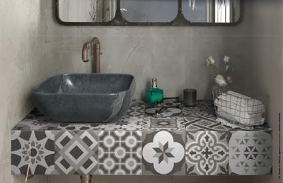 Carrelage sol intérieur mix HITECH ép 8 mm 20 x 20 cm paquet de 1,36 m² IMSO