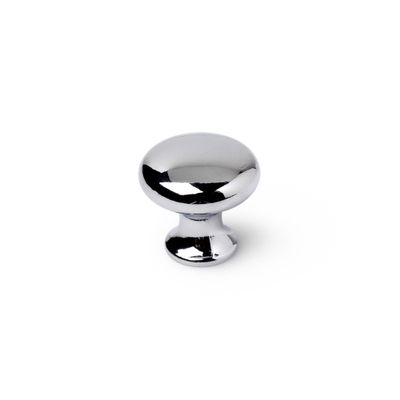 Bouton de meuble rond chromé poli diamètre 35 mm REI