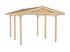 Carport toit à double pente 611, Livraison à domicile incluse - WEKA