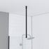 Barre de fixation plafond noire 60 cm redécoupable paroi de douche AURLANE