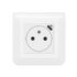 Prise 2 pôles + terre surface avec chargeur USB type C complet finition blanche Mosaic LEGRAND