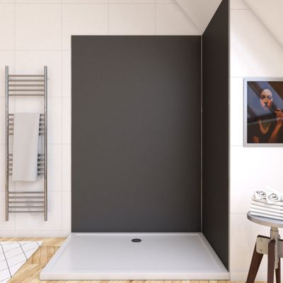 Panneau mural de douche 120x210 cm gris - AURLANE