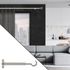 Support ouvert extensible en métal diam 28 mm Finition Chromé mat - MOBOIS