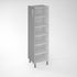 Joue de finition de cuisine Gris Aluminium  200 x 57 cm  pour colonne