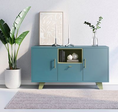 Poignée de meuble vert olive entraxe 160 mm REI