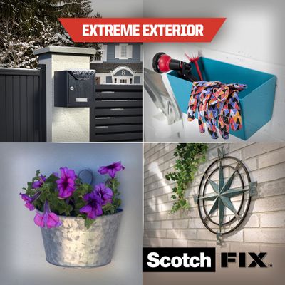 Ruban adhésif double face extérieur Scotch-FIX Extreme 1,5 m x 19 mm noir 10 kg - SCOTCH