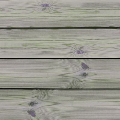 Lame de terrasse pin lisse rabotée traitée autoclave classe 4 vert - 21 x 120 X 4500 mm - HENRY TIMBER