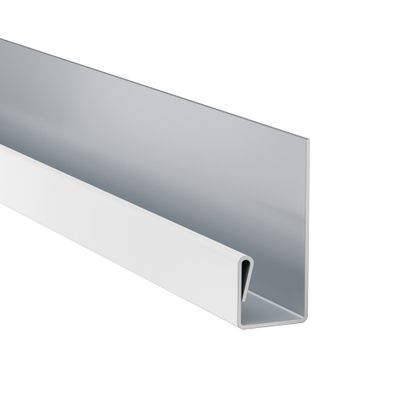 Profil de terminaison alu bardage Hardie Plank VL blanc arctique - longueur 3000 mm - JAMES HARDIE