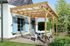 Pergola adossée -  671 Imprégné - 308 x 120 cm Livraison gratuite domicile - WEKA