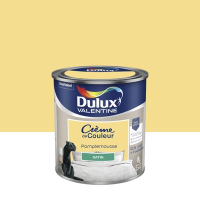 Peinture Crème de Couleur Pamplemousse satin 0,5 L - DULUX VALENTINE