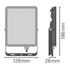 Projecteur extérieur LED Floodlight noir IP65 2700 lumens blanc neutre - OSRAM