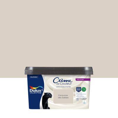 Peinture crème de couleur Caravane des Sables velours 2,25L - DULUX VALENTINE