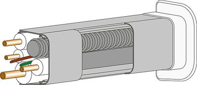 Amorce droite pour goulotte clim 80 x 60 mm - AUTOGYRE