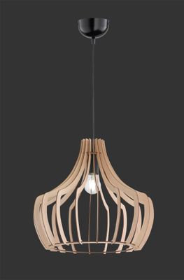 Suspension WOOD bois E27 60W - TRIO