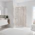 Panneaux muraux de douche 100+100x210 cm travertin beige DecoDesign Décor - SCHULTE