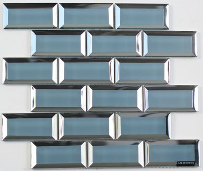 Mosaïque murale intérieur bleu verre FRANCK 30 x 30 cm vendu à l'unité SAS MAT INTER