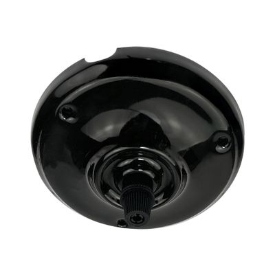 Rosace de luminaire céramique diamètre 105 mm noir 1 sortie TIBELEC
