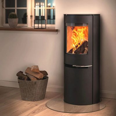 Poêle hybride bois et granulés ADURO H2 7 kW / 6,8 kW 7 étoiles flammes vertes - ADURO