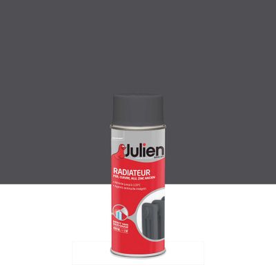 Peinture en aérosol spéciale radiateur poivre satin 400 ml JULIEN