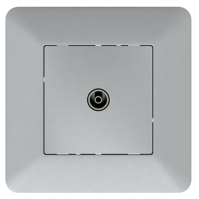Prise TV  mâle 9,52 mm Artezo blanc ZENITECH