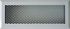 Grille de cheminée acier blanc 80 x 150 mm avec pré-cadre AUTOGYRE