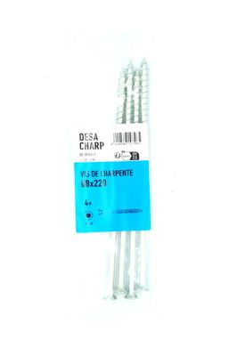 Vis charpente tête fraisée Torx 8 x 220 mm par 4 DESA
