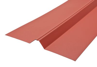 Faîtière de toiture recyclée Ely rouge l.220 x L.1050 mm PLASTIBAT