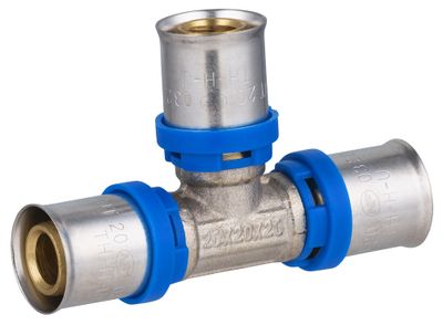 Té égal à sertir pour tube multicouche Ø 20 mm - QUICK PLOMBERIE
