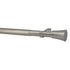 Kit tringle à rideaux extensible en métal de 1.20 à 2.10 m diam 25 à 28 mm Finition Nickel mat- MOBOIS