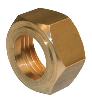 Ecrou collet battu 6 pans à visser femelle 20/27 (3/4) pour tube de cuivre diamètre 14 mm