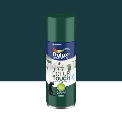 Bombe de peinture Color Touch vert basque RAL 6005 satin 400 mL - DULUX VALENTINE