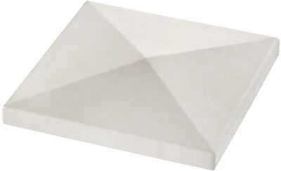 Chapeau de pilier pointe diamant blanc 40 x 40 cm FABEMI