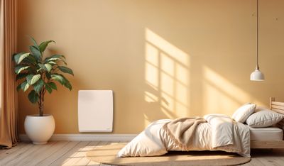 Radiateur à chaleur douce MOLY 1000W blanc horizontal - THOMSON