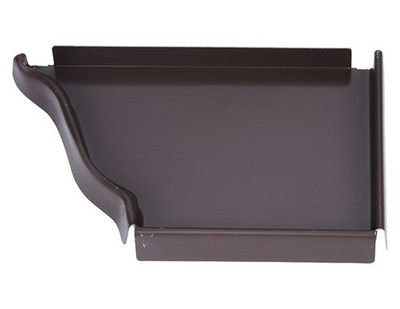 TALON CORNICHE DROIT ALU MARRON