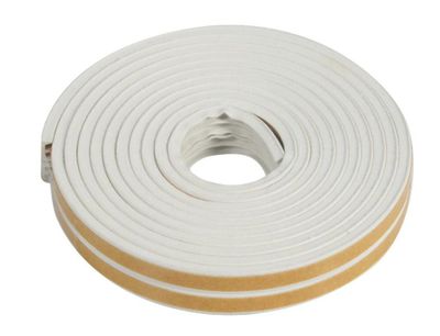 Joint d'isolation pour fenêtre et porte 5 m 9 mm blanc