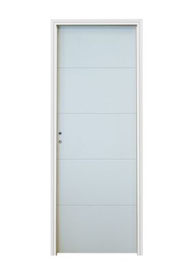 Bloc-porte fin de chantier postformé QUADRIZ H.204 x l.73 cm prépeint poussant droit - SMIS