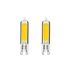 Lot de 2 ampoules LED G9 3,7W = 470 lumens blanc chaud - XANLITE