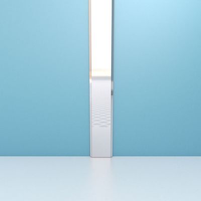 Profilé de jonction en aluminium pour panneau mural chromé 25 x 5 x 2100 mm AURLANE