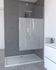 Paroi de douche à l'italienne 90x200 cm profilé chrome verre dépoli 8 mm Parma - AURLANE