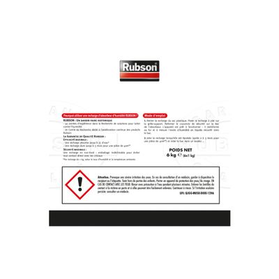 Recharges pour absorbeur d'humidité Classic par 6 RUBSON