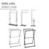 Porte-serviettes repliable en acier inox Lava