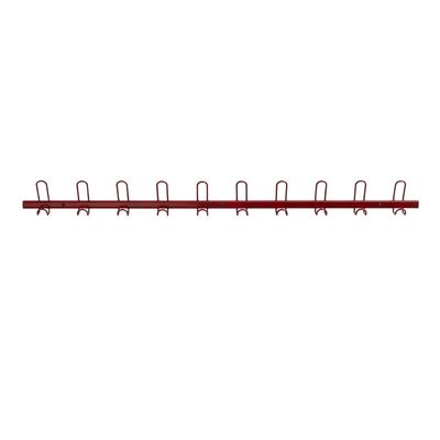Porte manteau collège 10 têtes rouge MOTTEZ