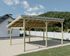 Carport monopente bois massif naturel 29.34 m² - HABRITA