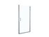 Porte de douche pivotante Seychelles transparente avec profilés chromé 100 x 190 cm