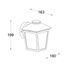 Applique extérieur E27 Zago noir IP44 40W - COREP
