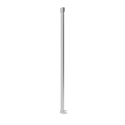 Barre de fixation murale 120 cm horizontale chromée pour paroi de douche - OCEA