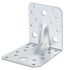 Equerre renforcée galvanisée avec nervures 100 x 100 x 90 mm